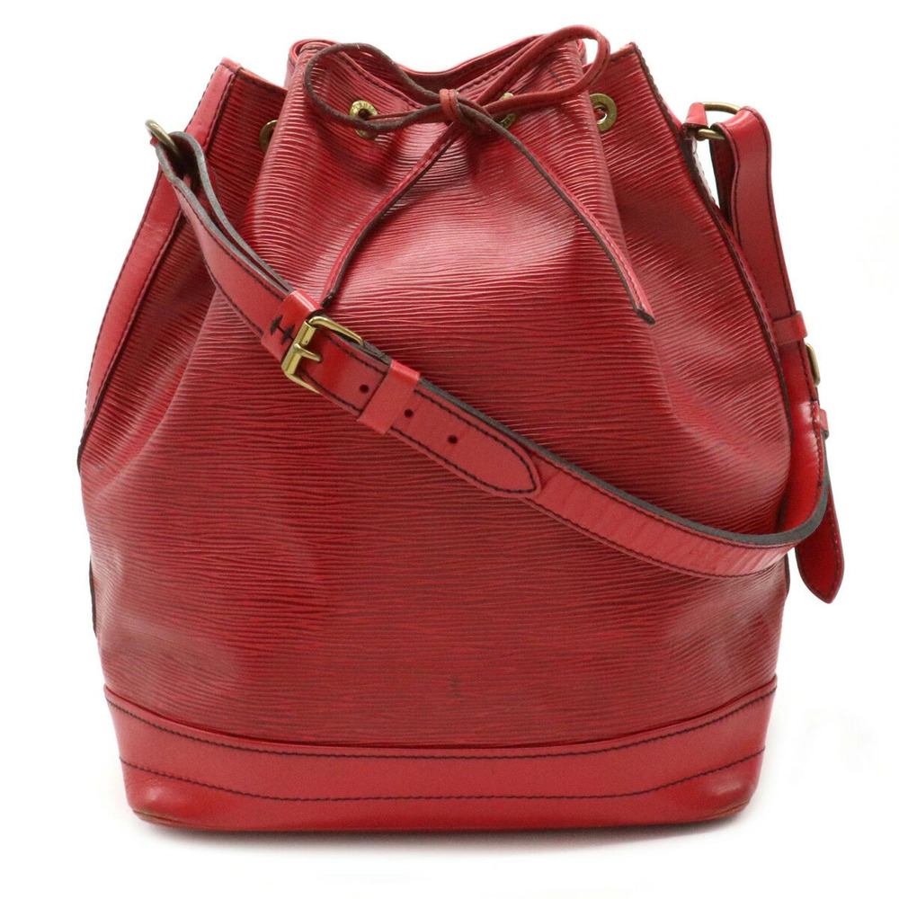 Louis Vuitton Epi Noe Shoulder Bag Hobo Leather Castilian Red
